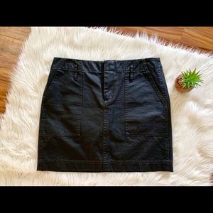 Madewell “Leather” Mini Skirt